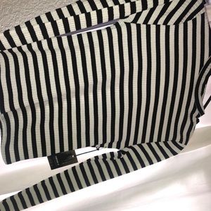 Black and white striped long sleeve